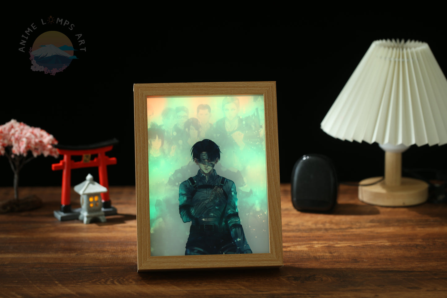 Levi Ackerman Painting Lamp Art (Attack on Titan) ™